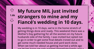 Couple's Desire For Intimate Wedding Challenged By MIL's Unsanctioned Invitations To 20+ Guests