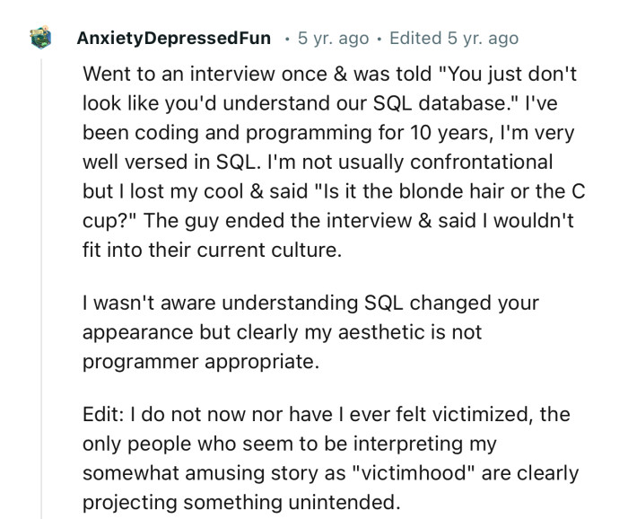 This Redditor has faced a similar situation in the past. Don’t judge a book by its cover