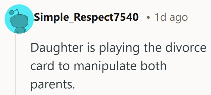 When parents disagree, kids sometimes learn how to work both sides.