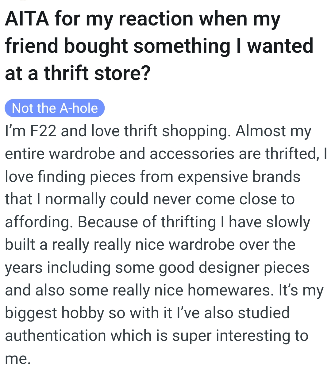 The OP Kicks Off Her Story