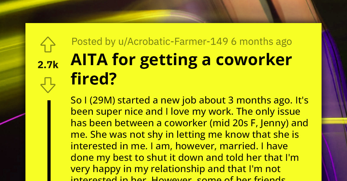 Redditors Rally Behind Man Who Got Coworker Fired for Sexually Harassing Him