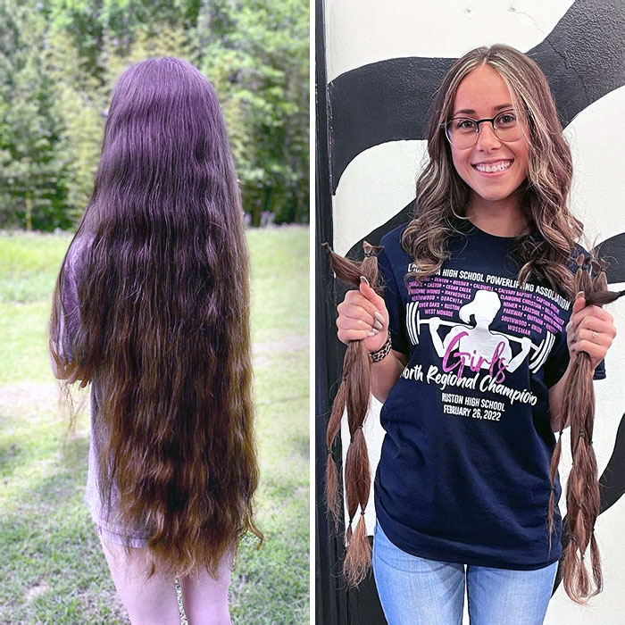 35. She Donated 21 Inches Of Her Hair To 
