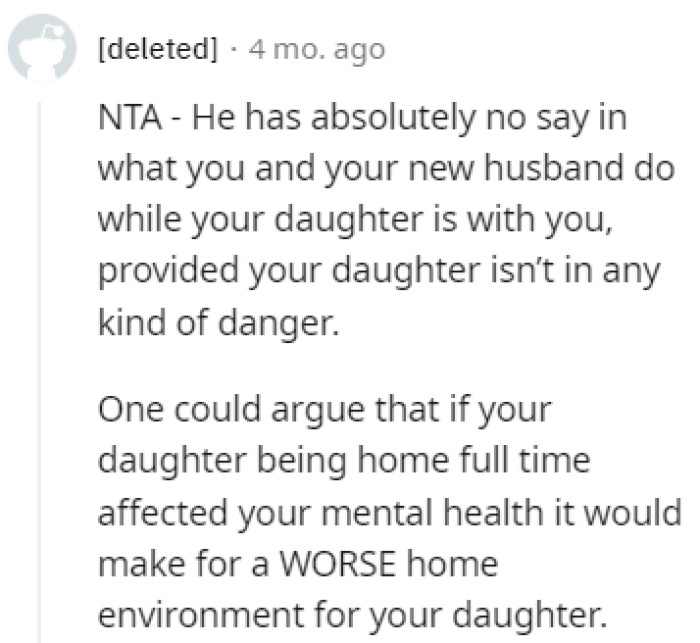 He's got no say in the matter