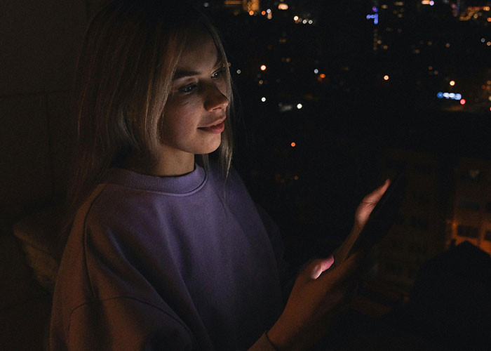 21. She used a burner phone app.