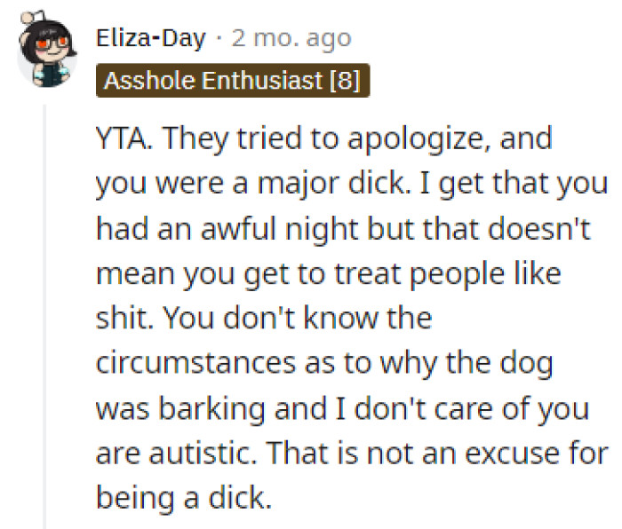 They tried to apologize