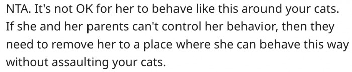 14. His niece shouldn't be allowed near pets if she can't behave well.