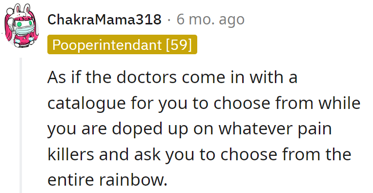 Expecting a cast catalog choice during a painkiller haze? Hospital chic, the latest trend!