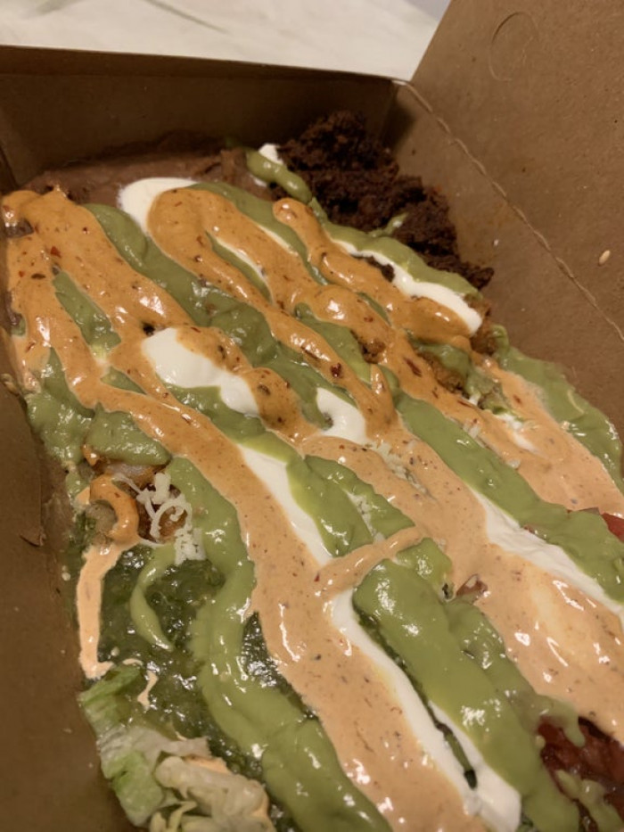 9. I am a menace to society. My dumb pregnancy brain accidentally ordered my husband a burrito with NO TORTILLA.