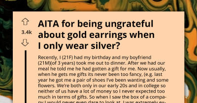 Woman Ignites Controversy By Rejecting Lavish Gold Jewelry From Boyfriend Who Ignores Her ‘Silver-Only’ Preference