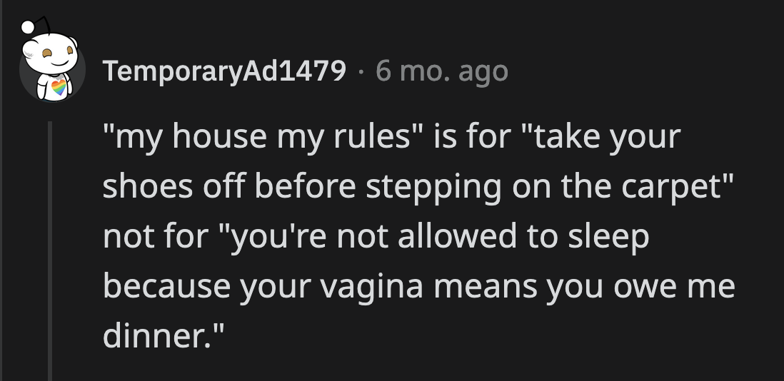 Sean tried to throw his weight around. He tried to prove that he was the 