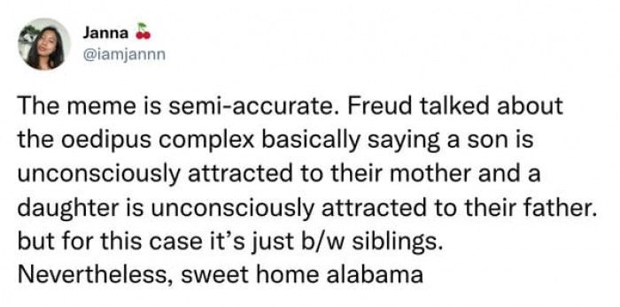 This tweep chose to explain the meaning in the best way possible