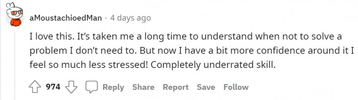 Indeed, knowing when not to solve a problem is a 