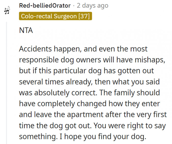 6. It has already happened more than once without a change of attitude from the family