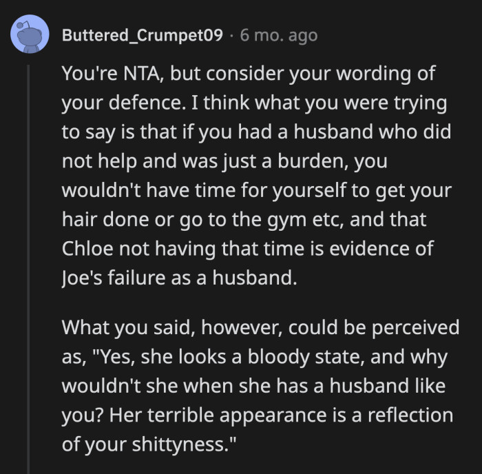 I hope OP saw this comment.