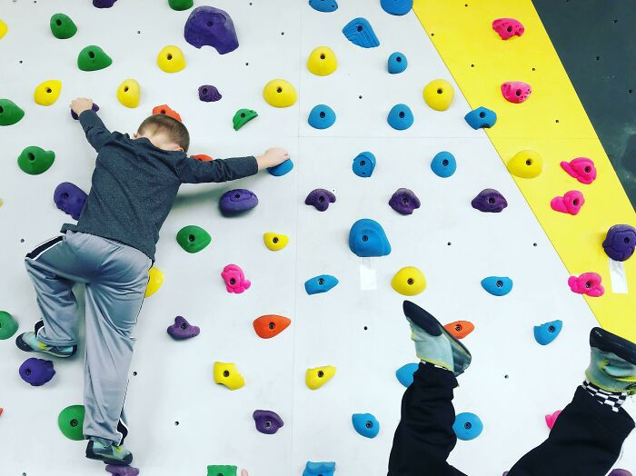 "Took My Kids Rock Climbing Today"