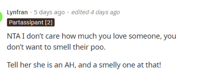 Many people came to the comments and agreed with him regarding what he was saying. Some of them stated that the wife is the AH.