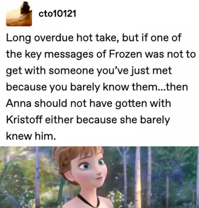 6. The movie contradicted itself greatly on that part and overcompensated with the lovey-dovey moments between the two.