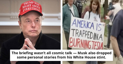 Elon Musk Compares Himself to Buddha While Discussing DOGE at White House Briefing