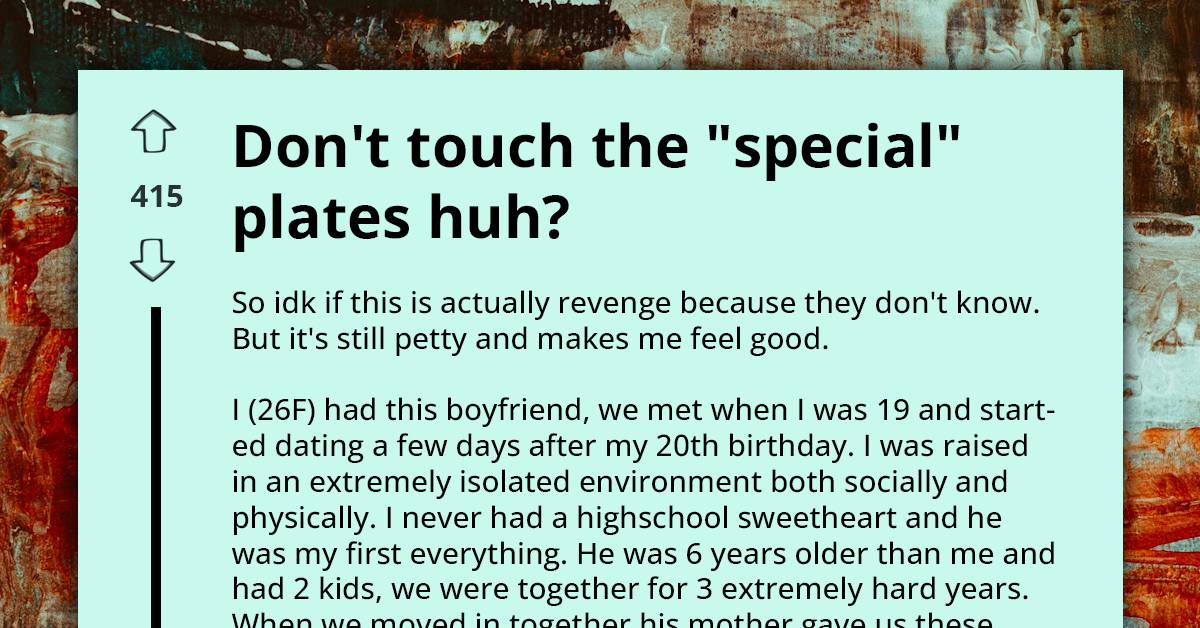 Woman Uses Ex-Boyfriend's Cherished Heirloom Plates as Cat Food Dishes in Act of Revenge