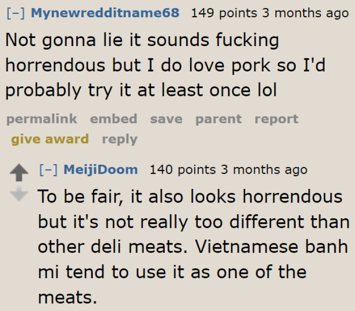 Some people would love to try the dishes even if they're not comfortable with their ingredients.