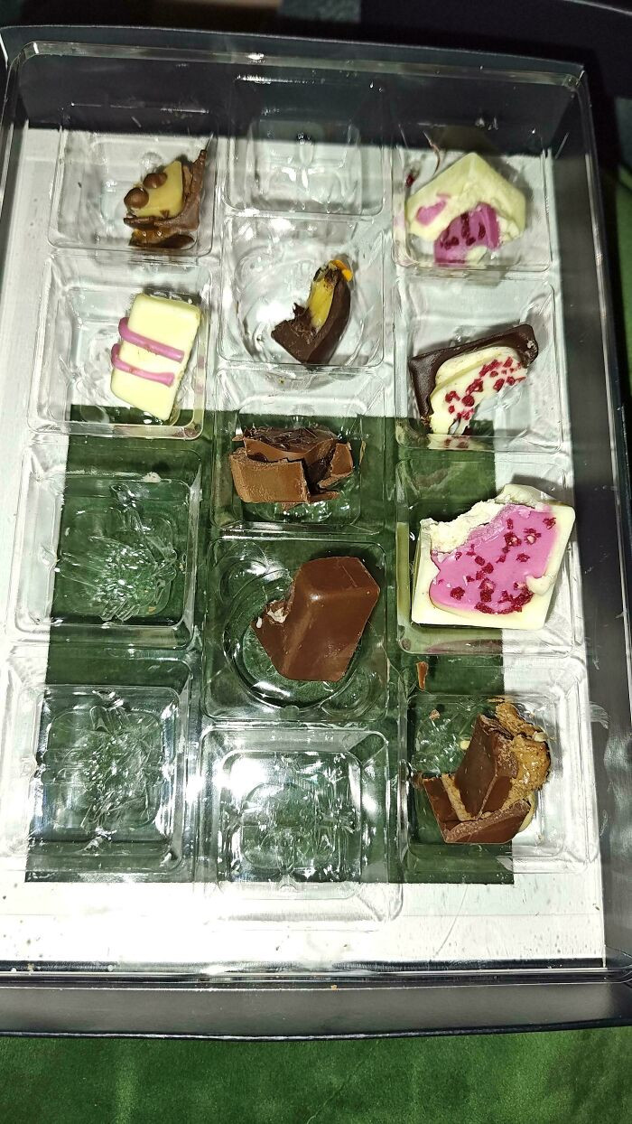 "My Boyfriend 'Taste Tests' All The Chocolates One By One Whenever I Buy Us A Box Of Chocolates To Share"