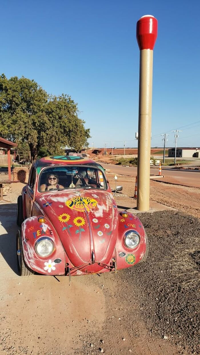 "Giant Match Stick. Not Sure What They Are Doing. They Built A Building In Front Of It And It Might Be The Match Box When It Is Done"