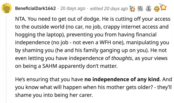 I cannot stress enough just how fast OP has to leave that farm for her and her baby's sake