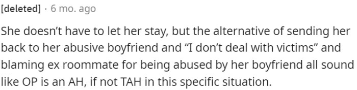 OP's actions as insensitive and lacking empathy