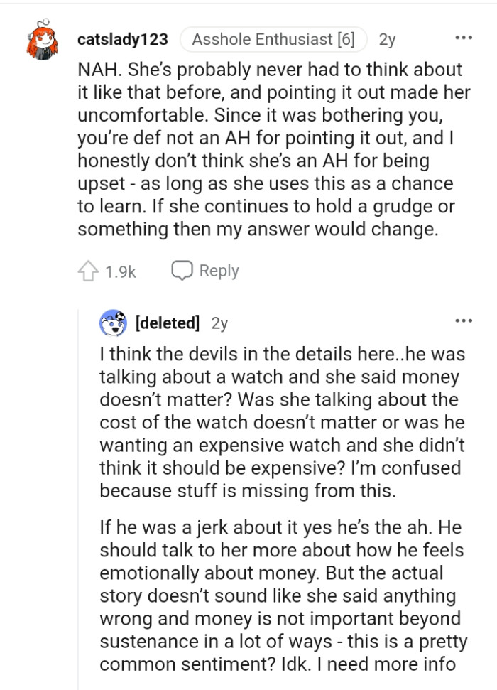 As Long as She Uses This as a Chance to Learn