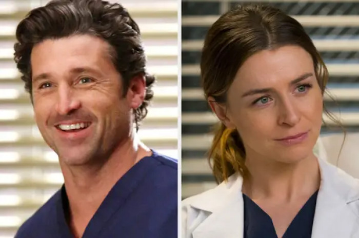 4. Derek (Patrick Dempsey) and Amelia Shepherd (Caterina Scorsone) from Grey's Anatomy