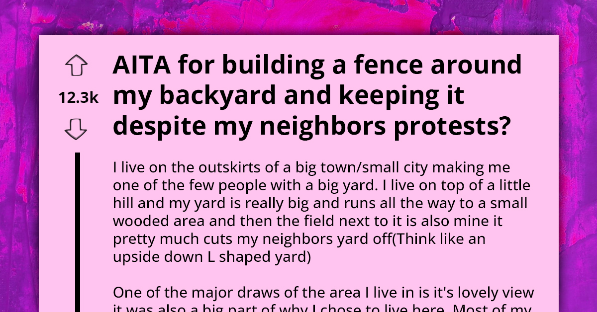 Homeowner Sparks Neighborhood Protest After Erecting Fence To Stop Community From Using Their Yard As Public Playground