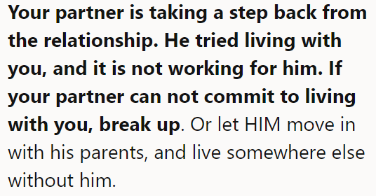 A Redditor said that he is taking a step back from the relationship.