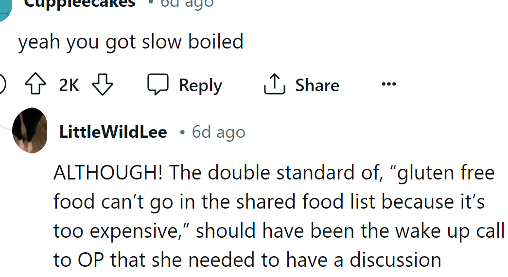 She should have discussed this problem much earlier