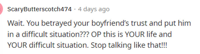 This right here shows the total dynamic of the relationship and that there might be more to it than we think.