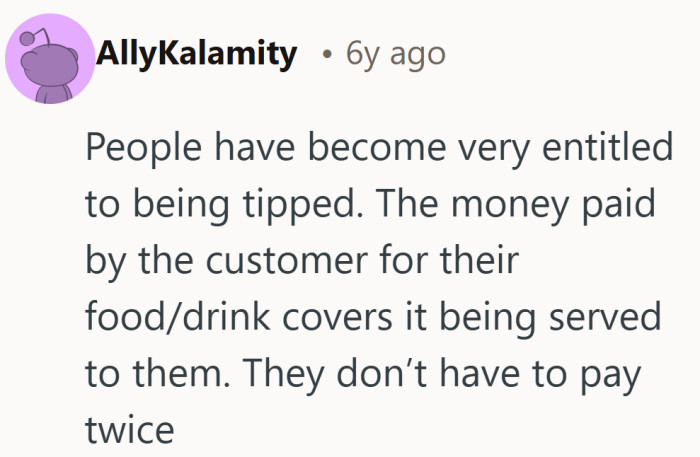 Some see tipping creep as paying twice for the same cup.