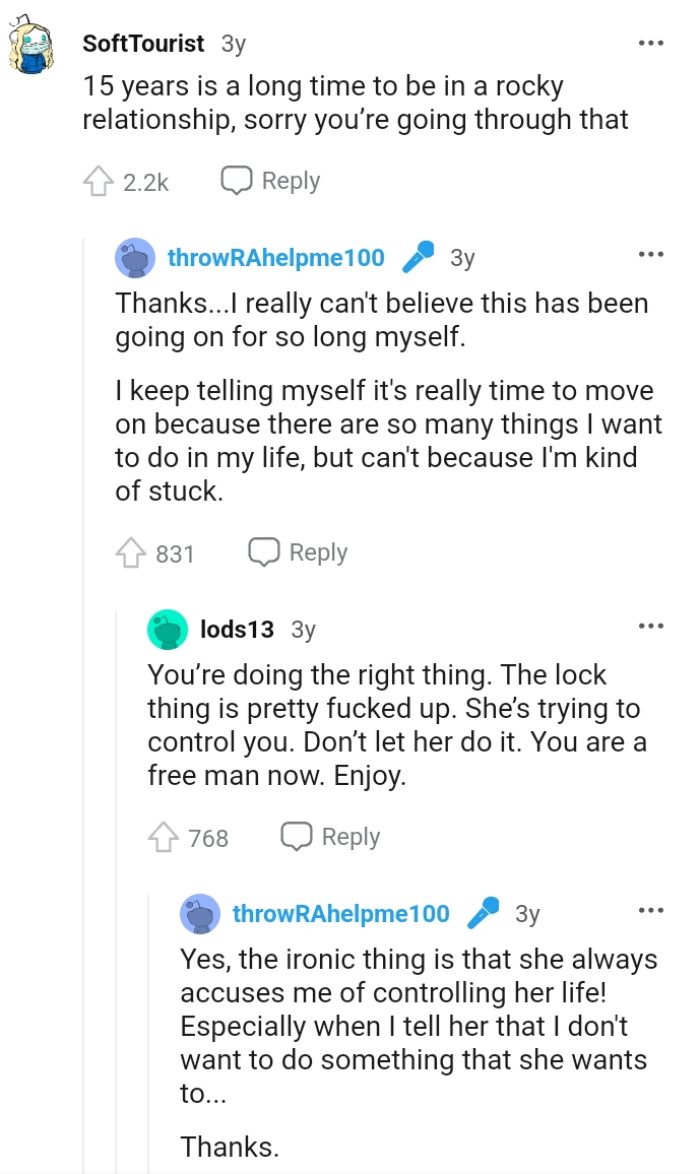 The Reddit post got more than a thousand comments and here are some of them