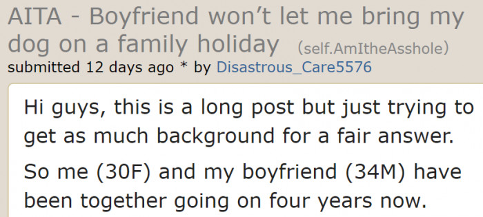 A woman turned to Reddit, asking to be judged about an argument she had with her boyfriend.