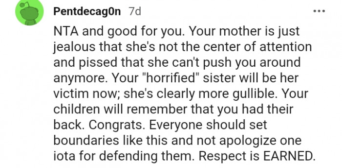 17. She's jealous she's not the center of attraction