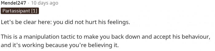 This is a two-parter so keep reading, but this comment is gold.