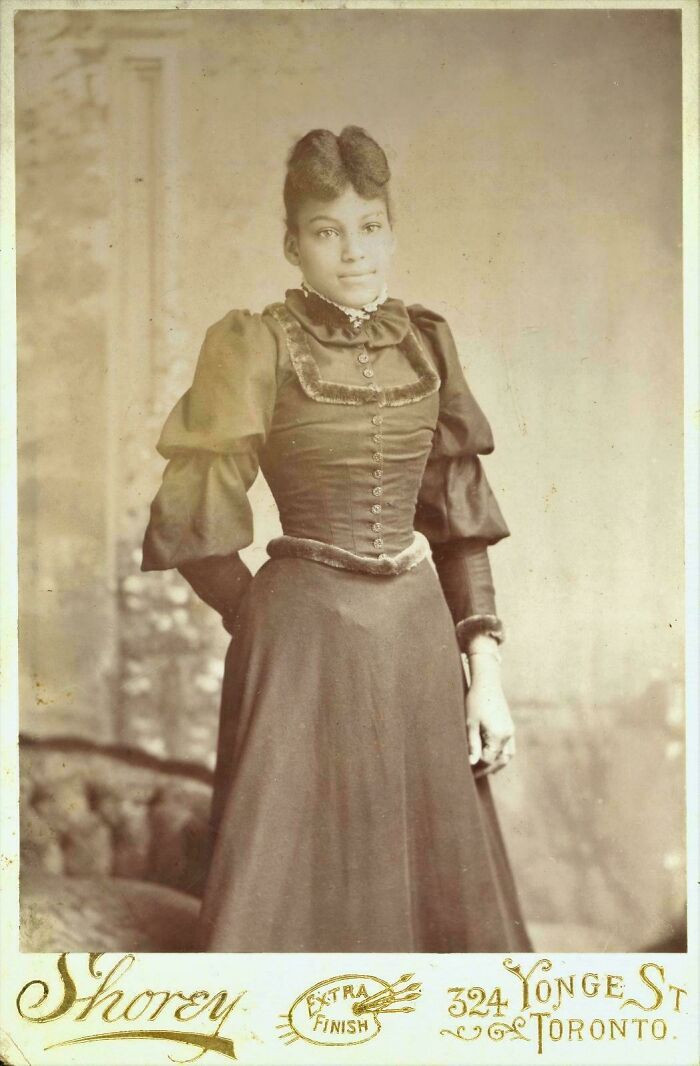 "A Cabinet Card Photograph Of A Young Black Woman, Early 1890s"