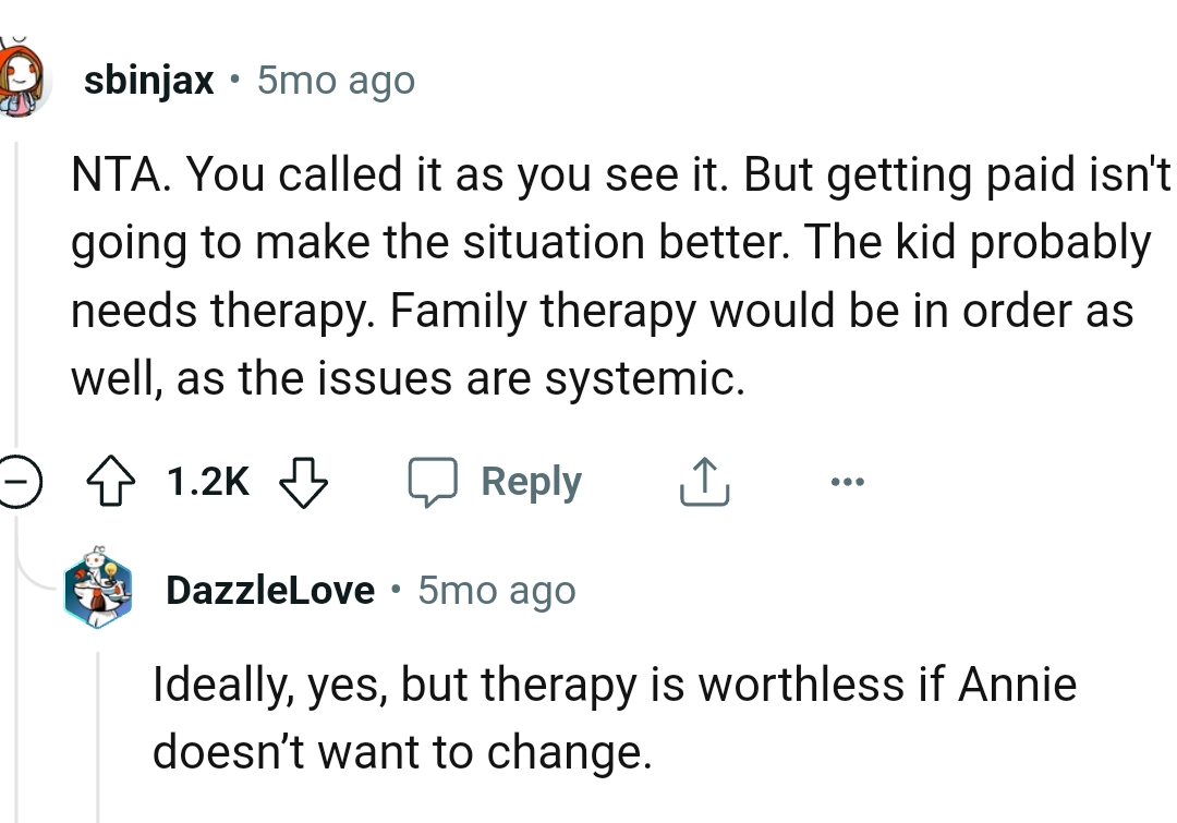 Family Therapy Could Be in Order as Well