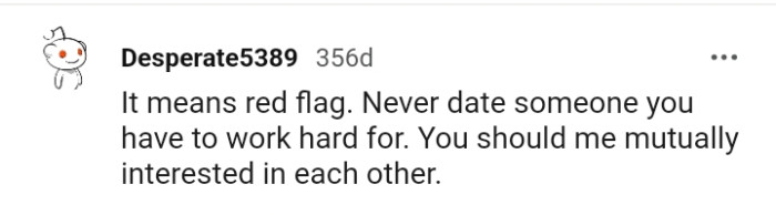 4. Don't Date Someone You Have to Work Hard For