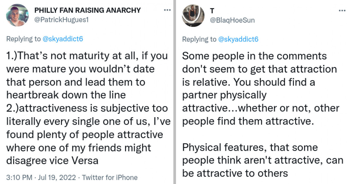 Twitter Thread Reveals People Arguing Over The Viability Of Dating Someone You Aren't Physically Attracted To