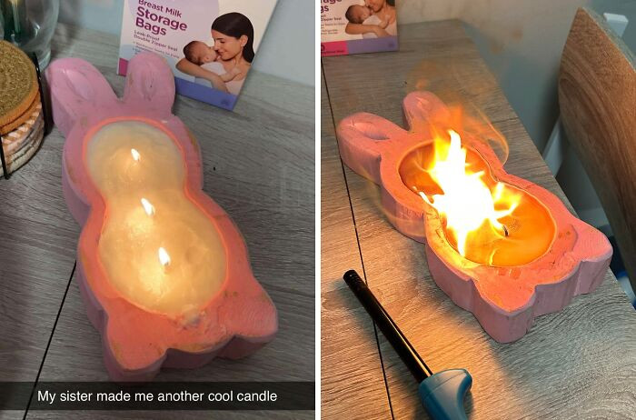 "This Candle My Sister Made Caught My Kitchen On Fire. Why?"