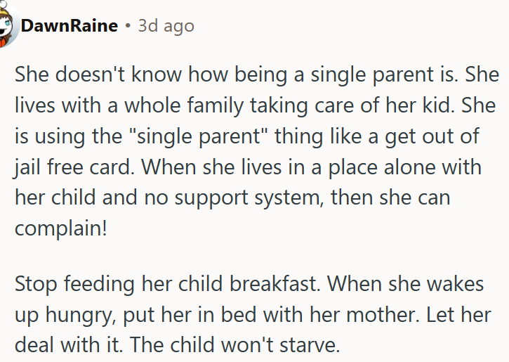 A whole family taking care of her kid.