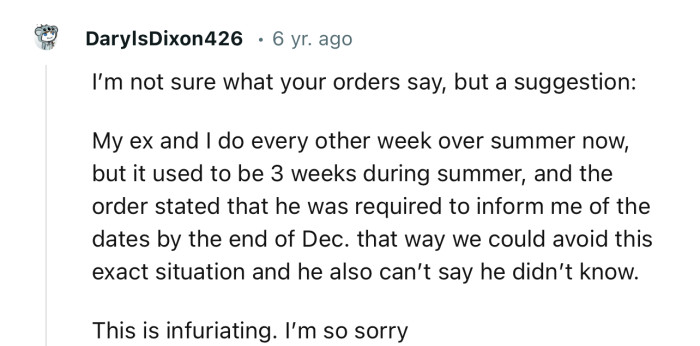 This Redditor and their partner have found a formula that OP can adopt