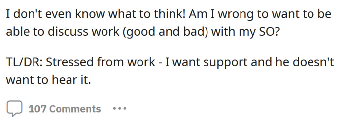 Now the Redditor is wondering if she's wrong here.