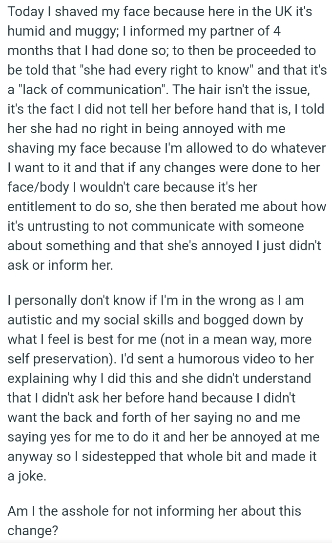 It's Untrusting to Not Communicate with Someone About Something