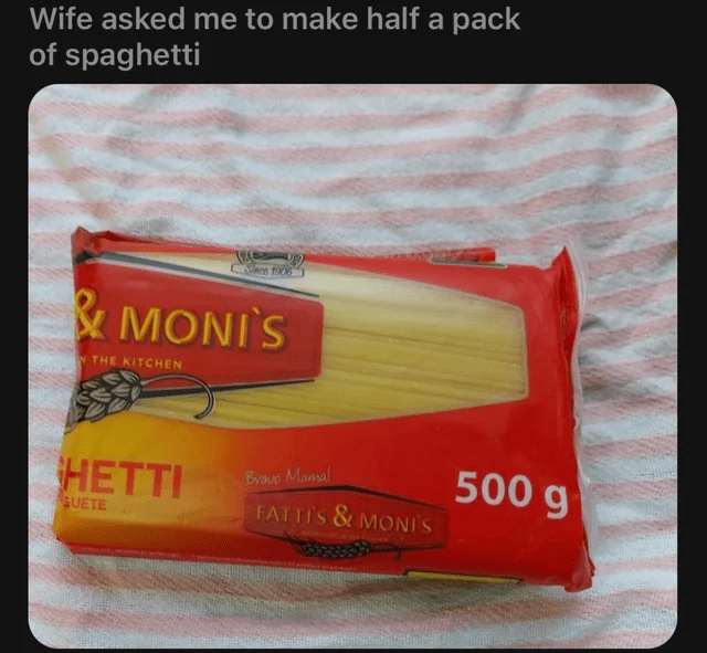 I actually like to split my noodles like this anyway, so I would be okay with it.