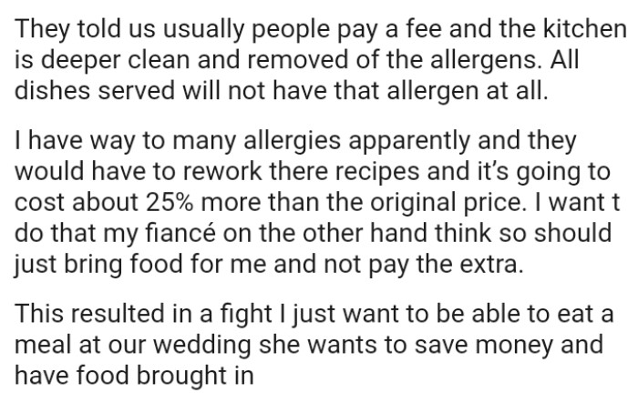 The OP has way too many allergies, apparently, and they would have to rework their recipes.